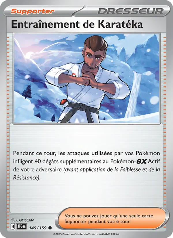 Entraînement de Karatéka – carte Pokémon TCG Commune n°145