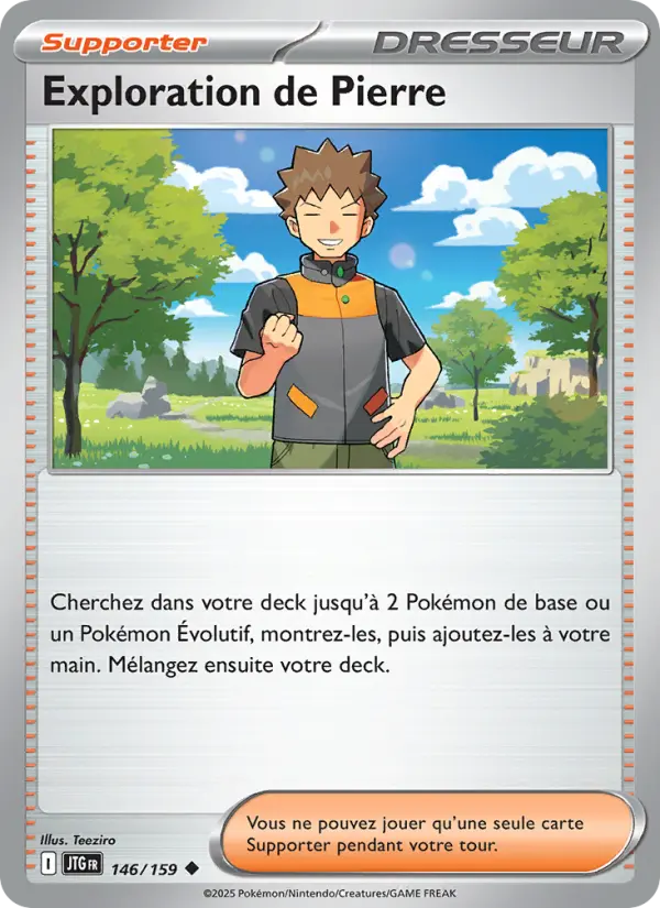 Exploration de Pierre – carte Pokémon TCG Peu Commune n°146