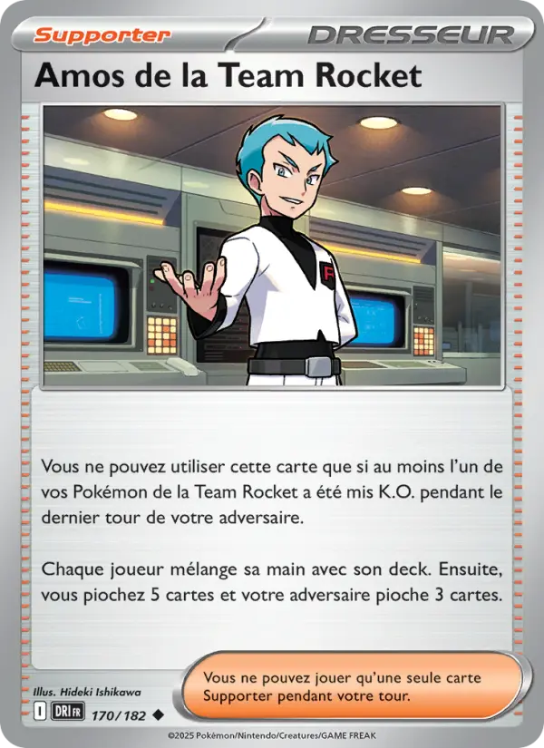 Amos de la Team Rocket – carte Pokémon TCG Peu Commune n°170