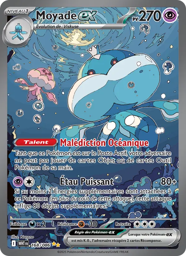 Moyade-ex – carte Pokémon TCG Illustration spéciale rare n°168