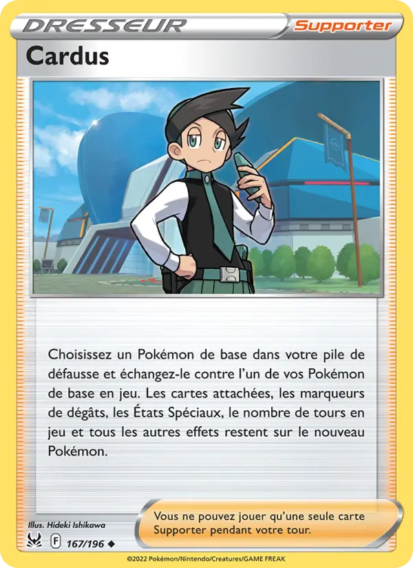Cardus – carte Pokémon TCG Peu Commune n°167