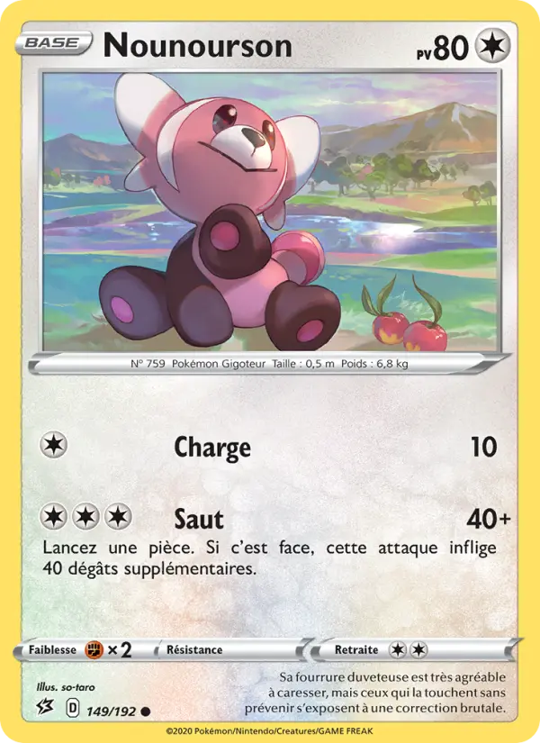 Nounourson – carte Pokémon TCG Commune n°149