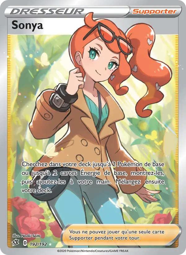 Sonya – carte Pokémon TCG Ultra Rare n°192