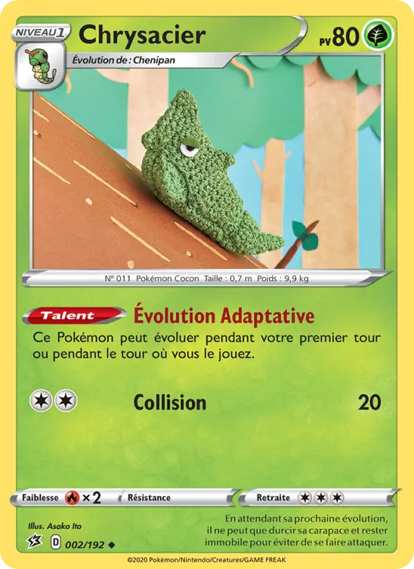Chrysacier – carte Pokémon TCG Peu Commune n°2