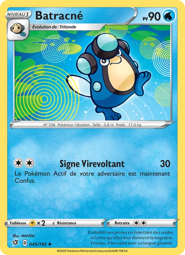 Batracné – carte Pokémon TCG Peu Commune n°45