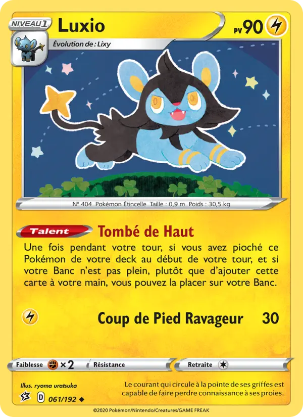 Luxio – carte Pokémon TCG Peu Commune n°61
