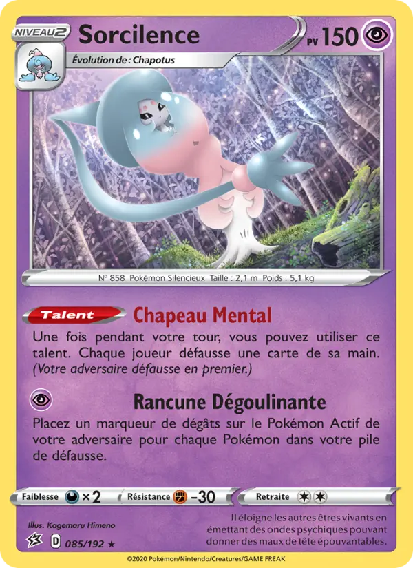 Sorcilence – carte Pokémon TCG Holo Rare n°85