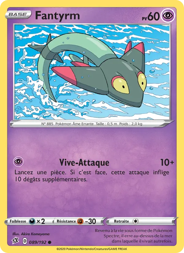 Fantyrm – carte Pokémon TCG Commune n°89