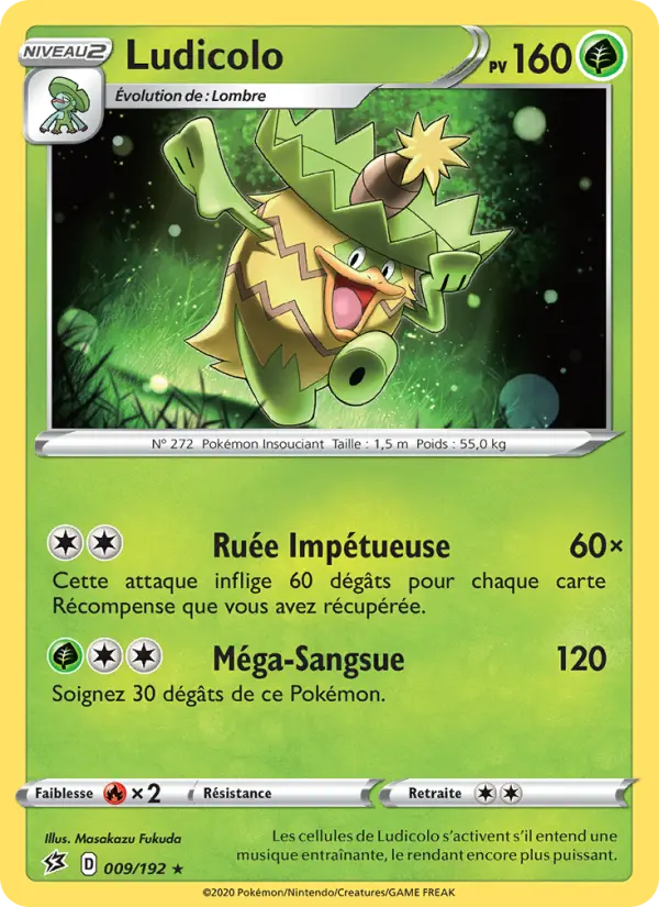 Ludicolo – carte Pokémon TCG Rare n°9