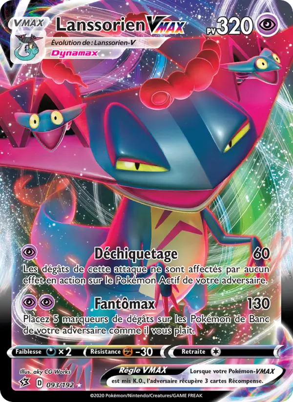 Lanssorien VMAX – carte Pokémon TCG Holo Rare VMAX n°93