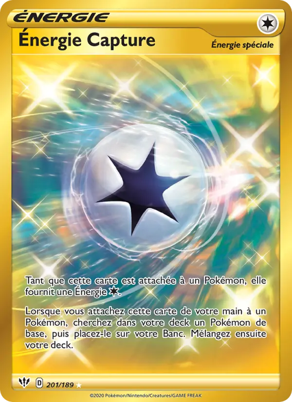 Énergie Capture – carte Pokémon TCG Magnifique rare n°201