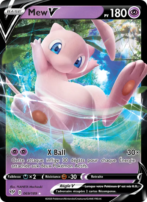 Mew V – carte Pokémon TCG Holo Rare V n°69