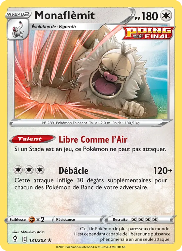 Monaflèmit – carte Pokémon TCG Holo Rare n°131