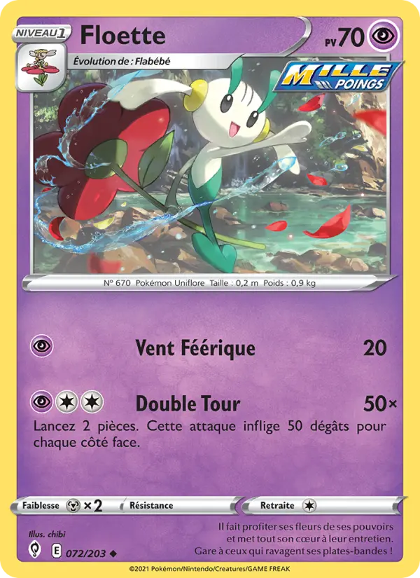 Floette – carte Pokémon TCG Peu Commune n°72