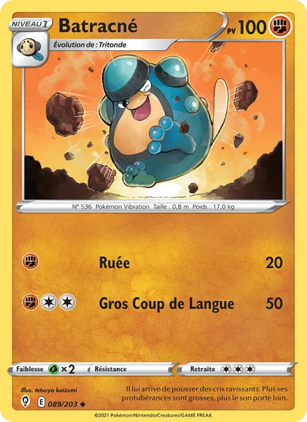 Batracné – carte Pokémon TCG Peu Commune n°89