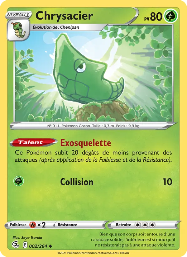 Chrysacier – carte Pokémon TCG Peu Commune n°2
