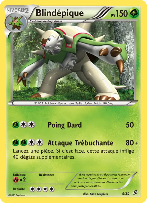 Blindépique – carte Pokémon TCG Sans Rareté n°5
