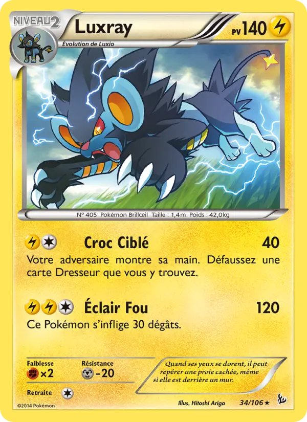 Luxray – carte Pokémon TCG Rare n°34