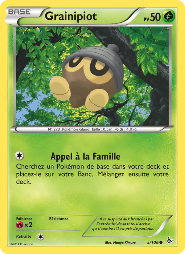 Grainipiot – carte Pokémon TCG Commune n°5