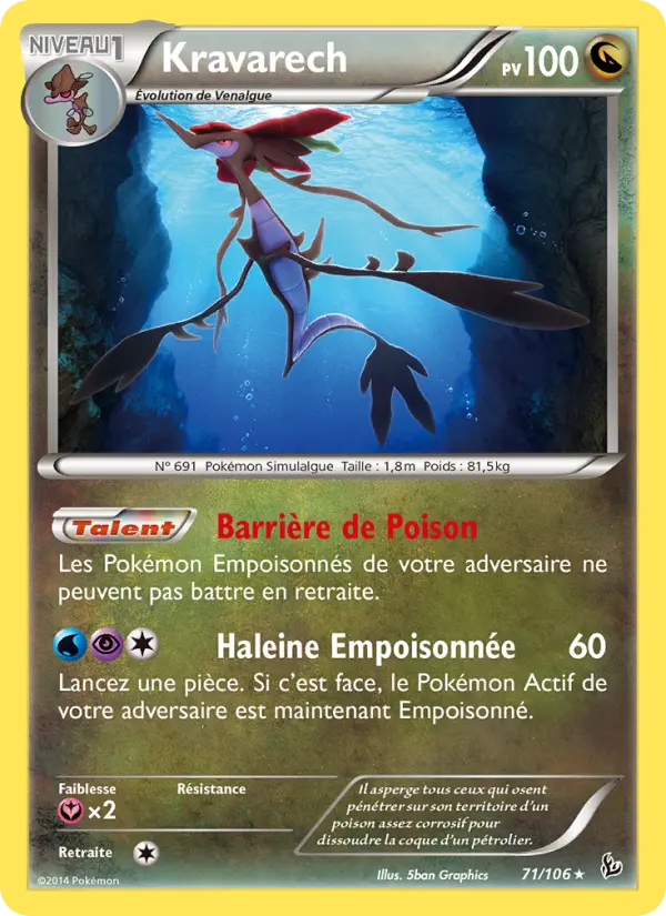 Kravarech – carte Pokémon TCG Rare n°71