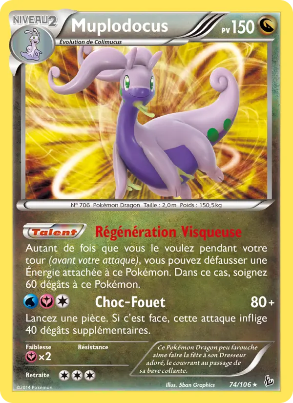 Muplodocus – carte Pokémon TCG Rare n°74