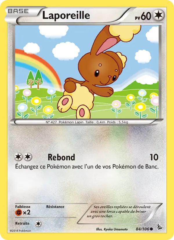 Laporeille – carte Pokémon TCG Commune n°84