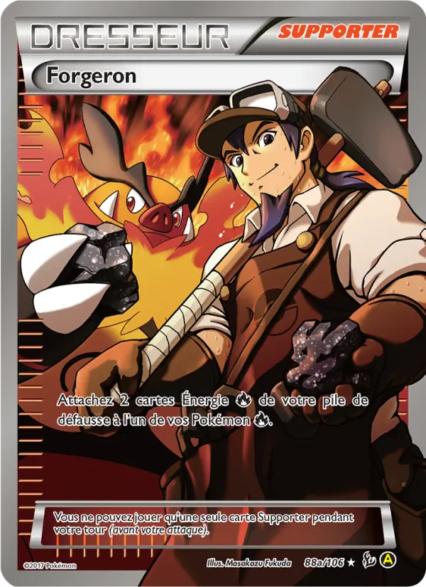 Forgeron – carte Pokémon TCG Peu Commune n°88a