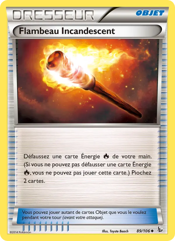 Flambeau Incandescent – carte Pokémon TCG Peu Commune n°89