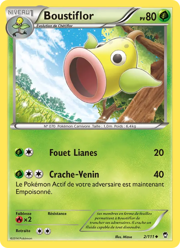 Boustiflor – carte Pokémon TCG Peu Commune n°2