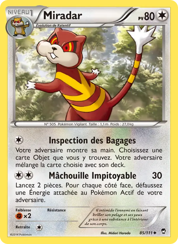 Miradar – carte Pokémon TCG Peu Commune n°85