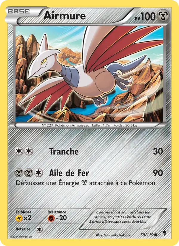 Airmure – carte Pokémon TCG Commune n°59