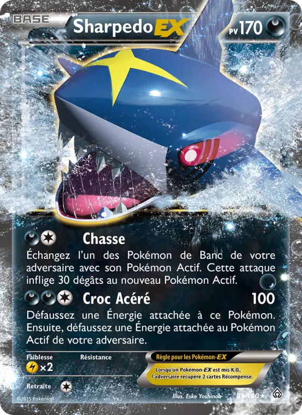 Sharpedo EX – carte Pokémon TCG Ultra Rare n°91