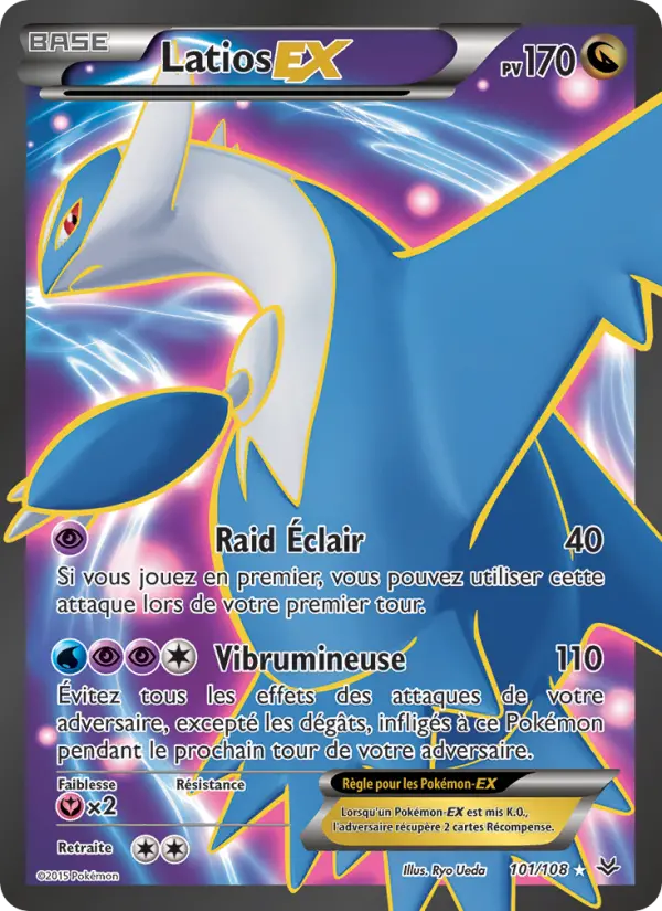 Latios EX – carte Pokémon TCG Ultra Rare n°101