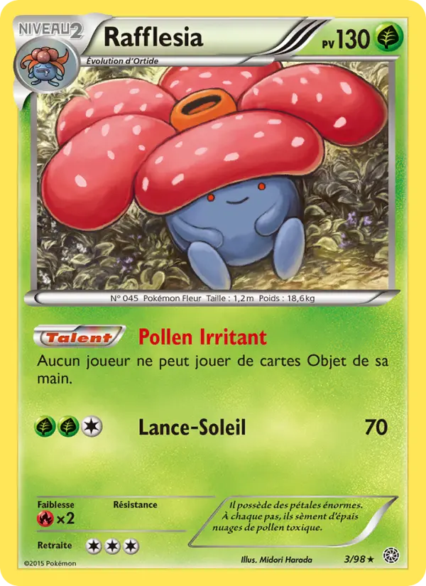 Rafflesia – carte Pokémon TCG Rare n°3