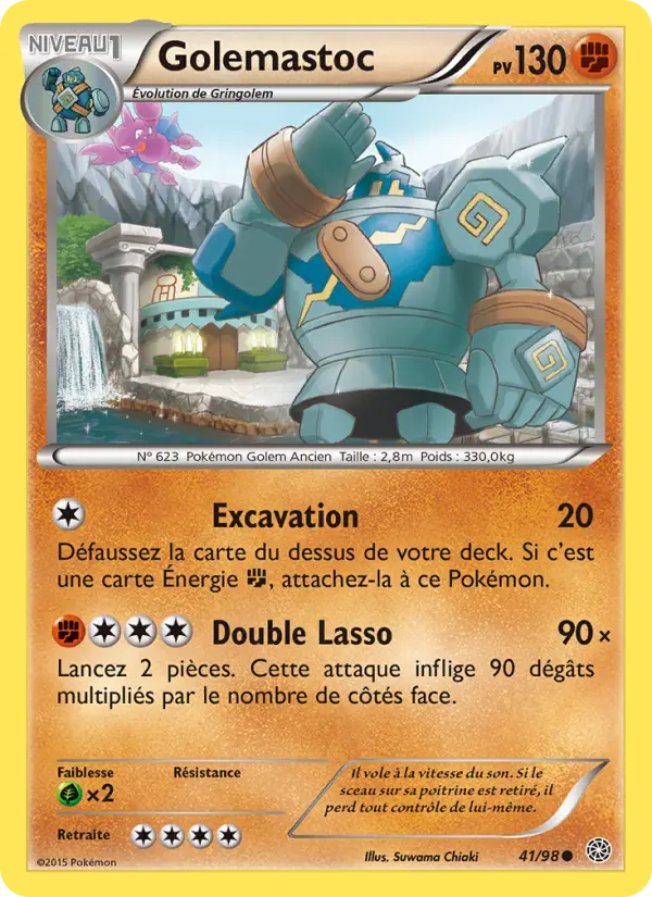 Golemastoc – carte Pokémon TCG Commune n°41