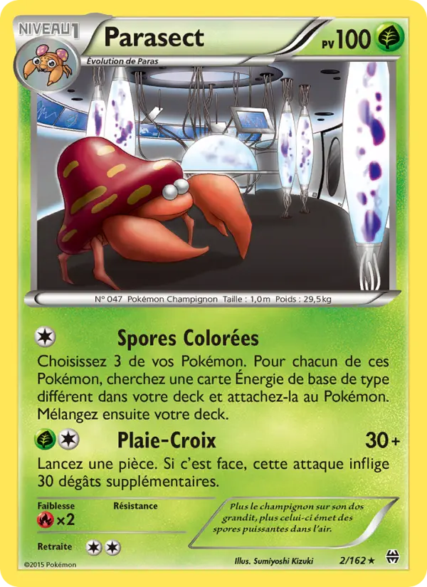 Parasect – carte Pokémon TCG Rare n°2